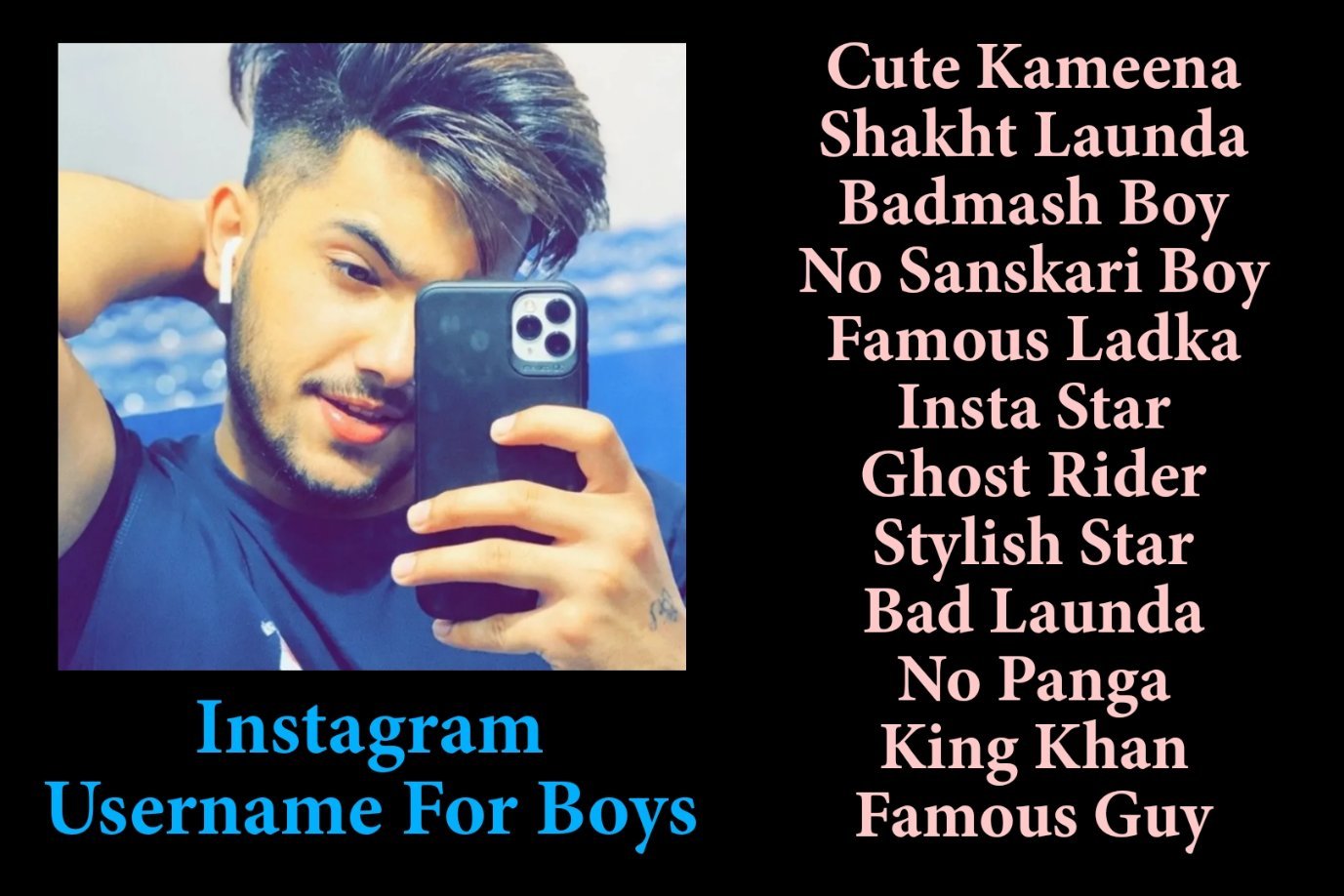 Instagram Username For Boys