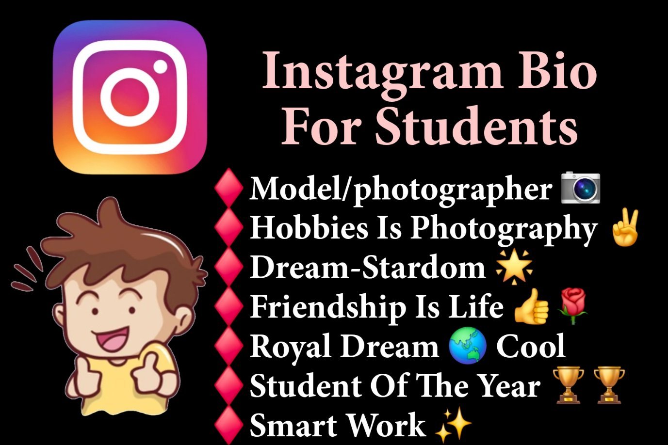 Student Bio For Instagram