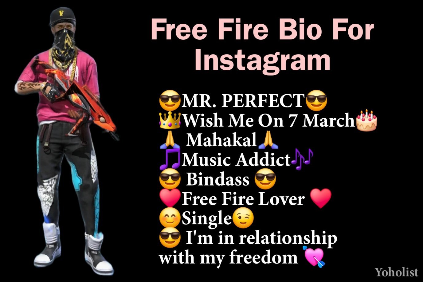 Free Fire Bio For Instagram